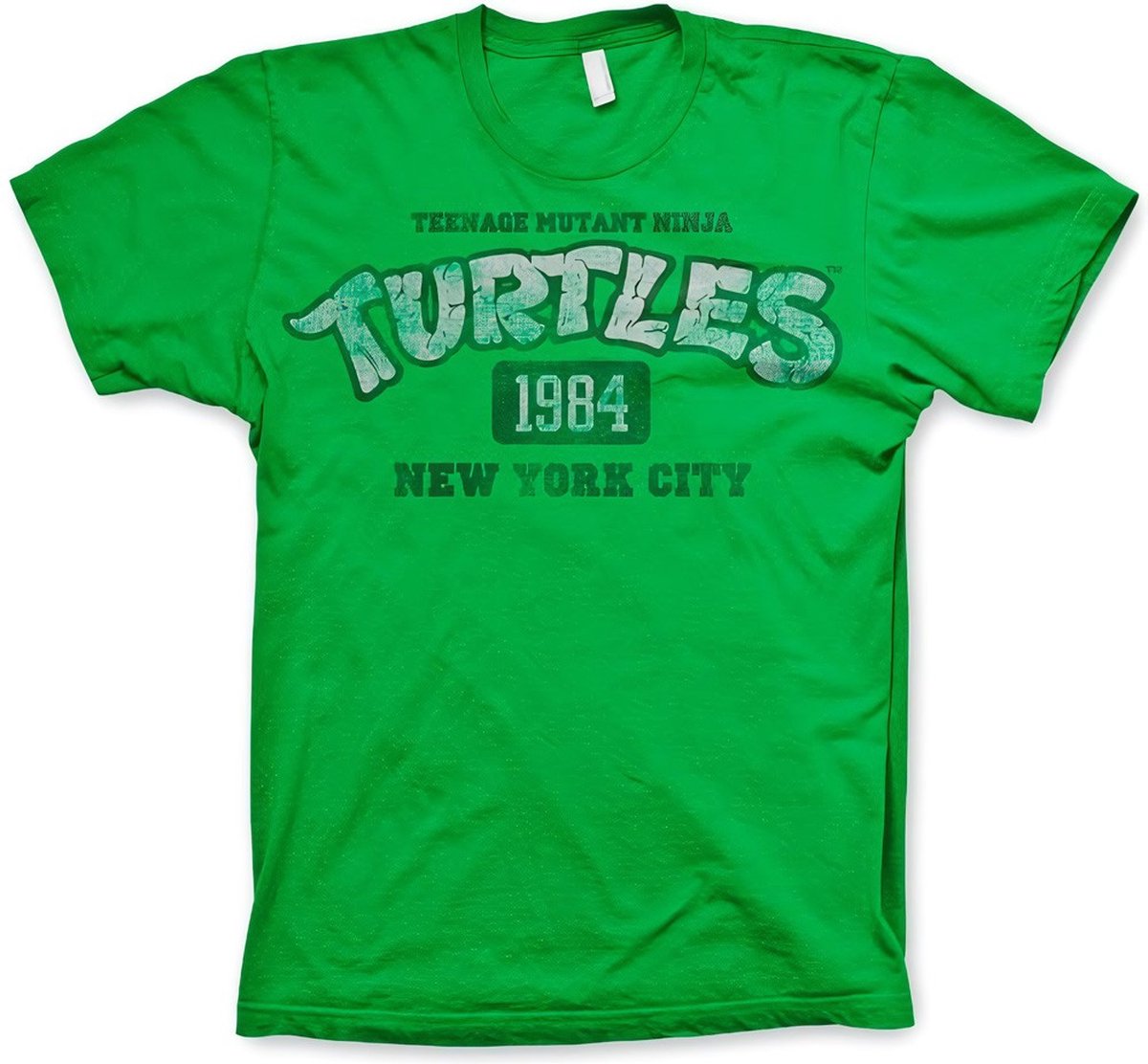 Teenage Mutant Ninja Turtles Heren Tshirt -L- Turtles NY 1984 Groen