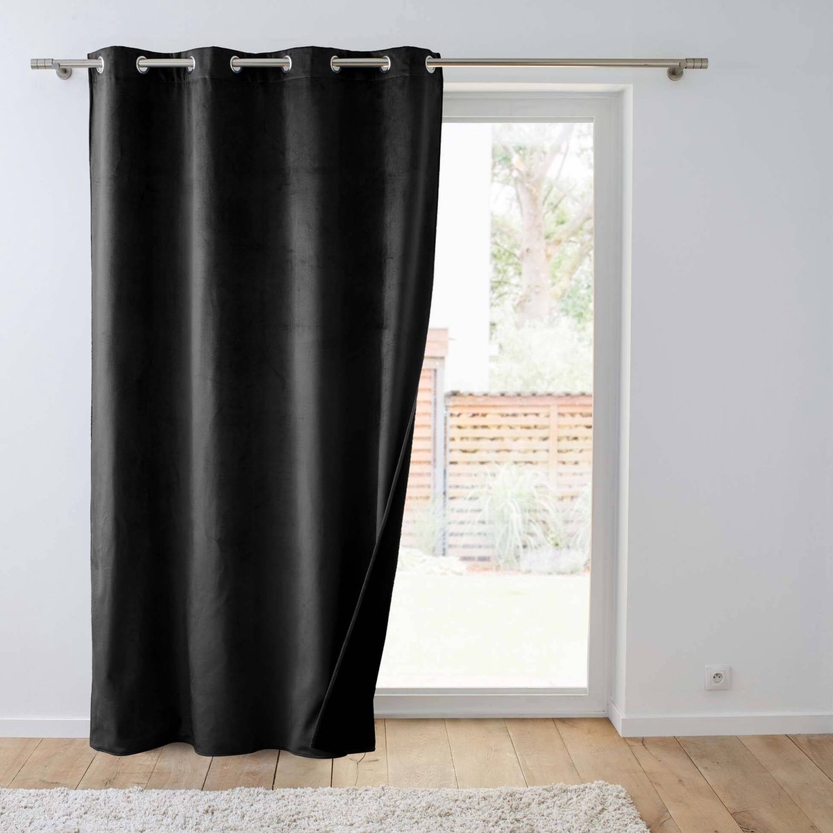 Gordijn met ringen, reliëf, 140 x 260 cm