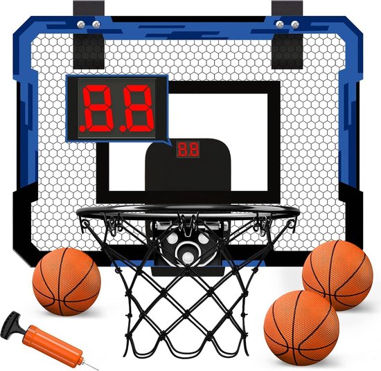 YSWOVUO basketbalmand voor kinderen binnen en buiten, basketbalset