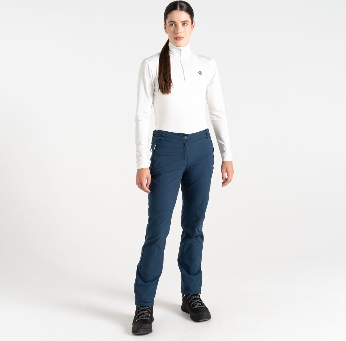 Broek Wandelen Dames Waterproof Ademend Blauw