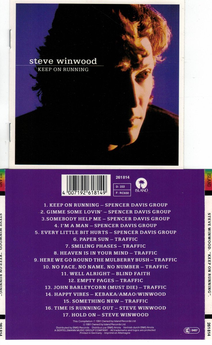 Keep on running (compilation, 1991) von Steve Winwood