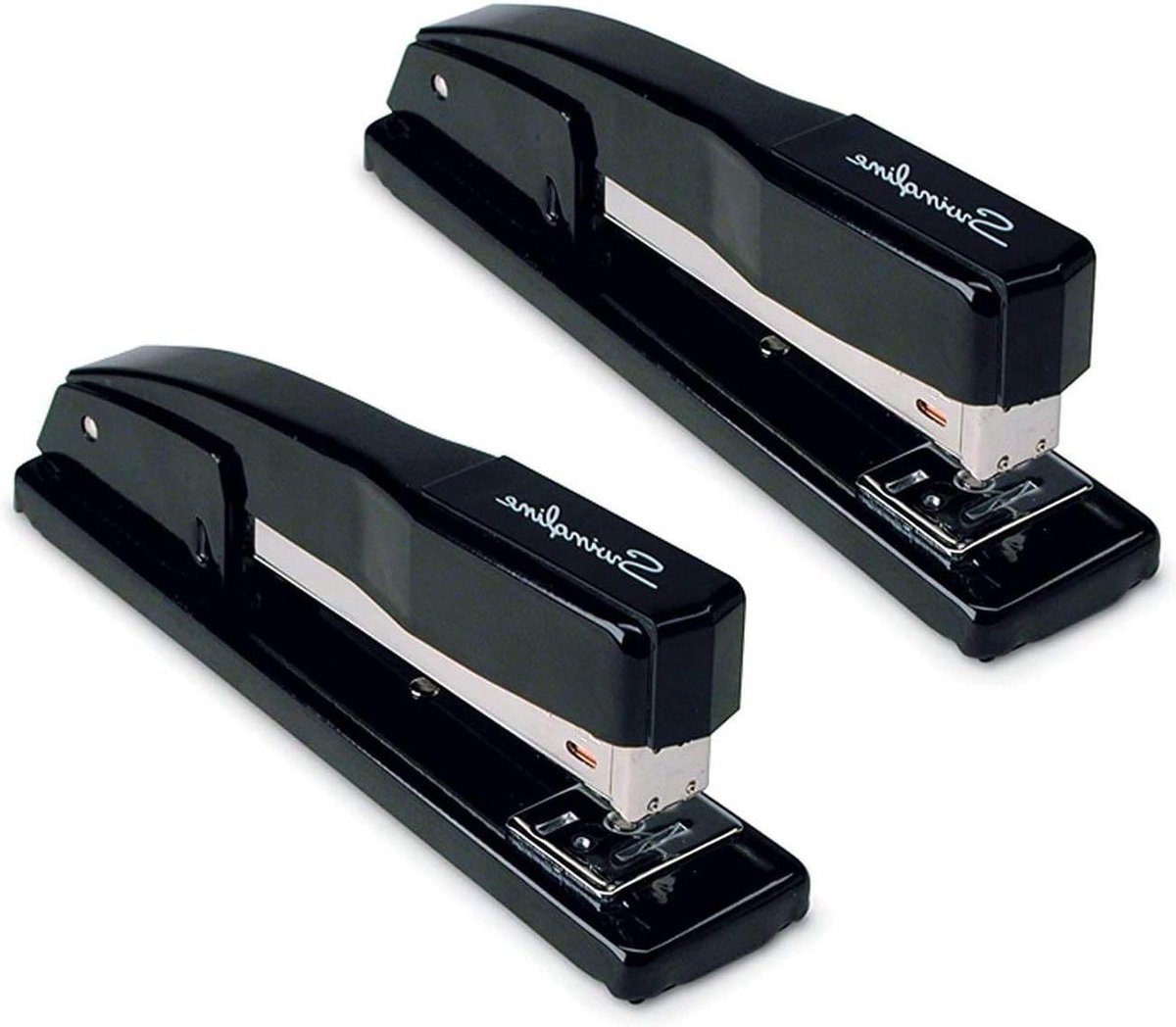 20-vel capaciteit Jam-vrije Commerciële Nietmachine Metaal 2 Pack Zwart (44401AZ)