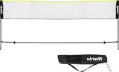 VirtuFit Badminton- en Tennisnet - Geel - Zwart - 510 cm - Inclusief Draagtas - Verstelbaar Net - Ook Geschikt voor Volleybal en Voetbal - Opzetten zonder Gereedschap - Badminton Netten - Badmintonnetten - Sportnet