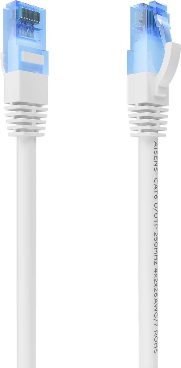 AISENS A135-0819 netwerkkabel Wit 1 m Cat6 U/UTP (UTP)