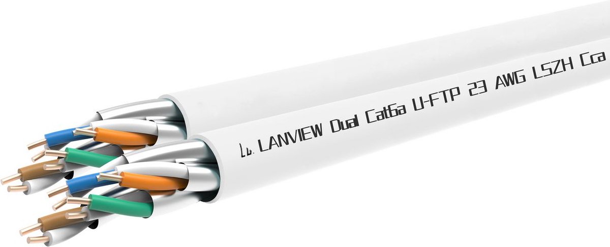 Lanview LVN122163 netwerkkabel Wit 305 m Cat6a U/FTP (STP)