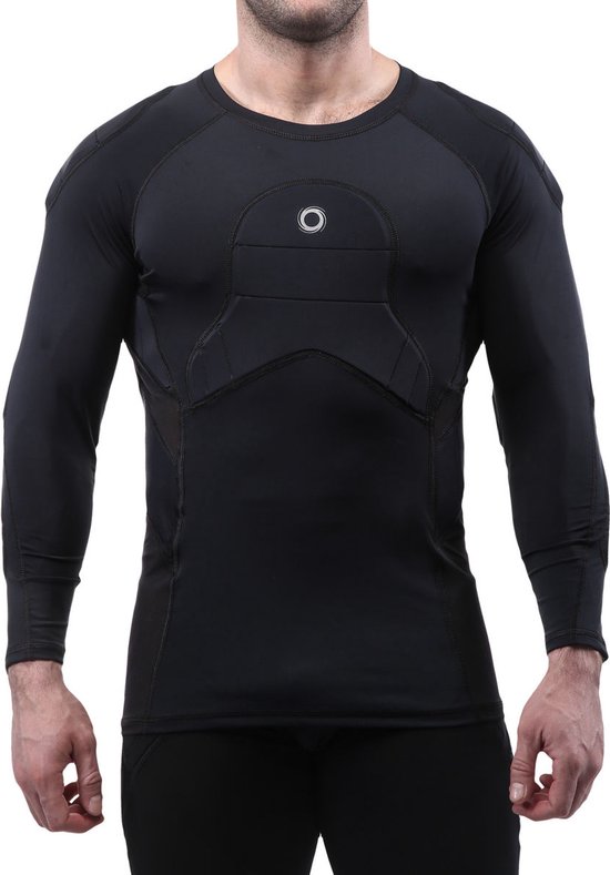 Foto: Elite sport body shield protection shirt l m kinderen zwart maat 14