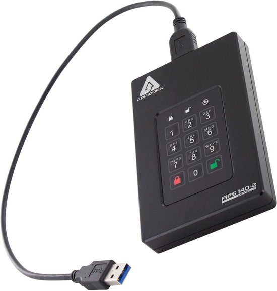 Apricorn Aegis Fortress FIPS Level 3 - Externe HDD - 500GB van Merkloos — afbeelding 2