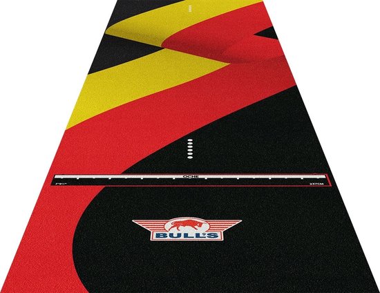 Bulls Terra Carpet Mat 60×300 Zwart-Rood-Geel van Bull's — afbeelding 2