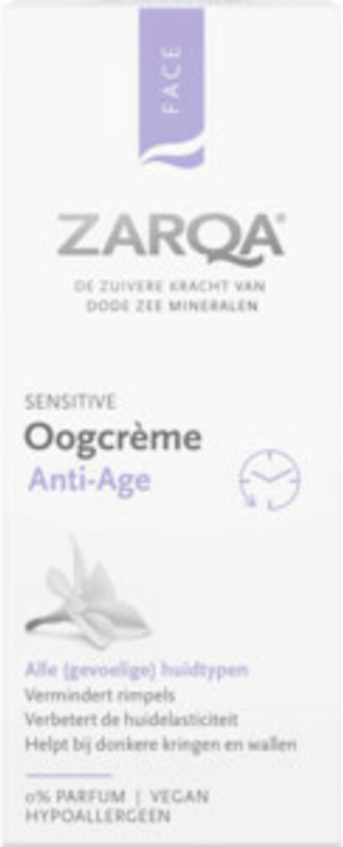 Bol.com ZARQA Oogcrème Anti-Age - 15ml - Verbetert de huidelasticiteit aanbieding