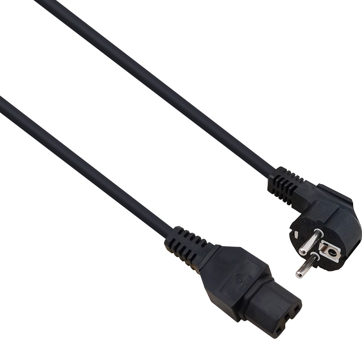 Helos 262773 electriciteitssnoer Zwart 1,8 m CEE7/7 C15 stekker