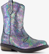 Braqeez leren meisjes cowboy western boots zwart metallic Maat 22 Uitneembare zool bol