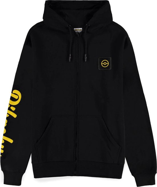 Pokémon - Pikachu Outline Vest met capuchon - XS - Zwart