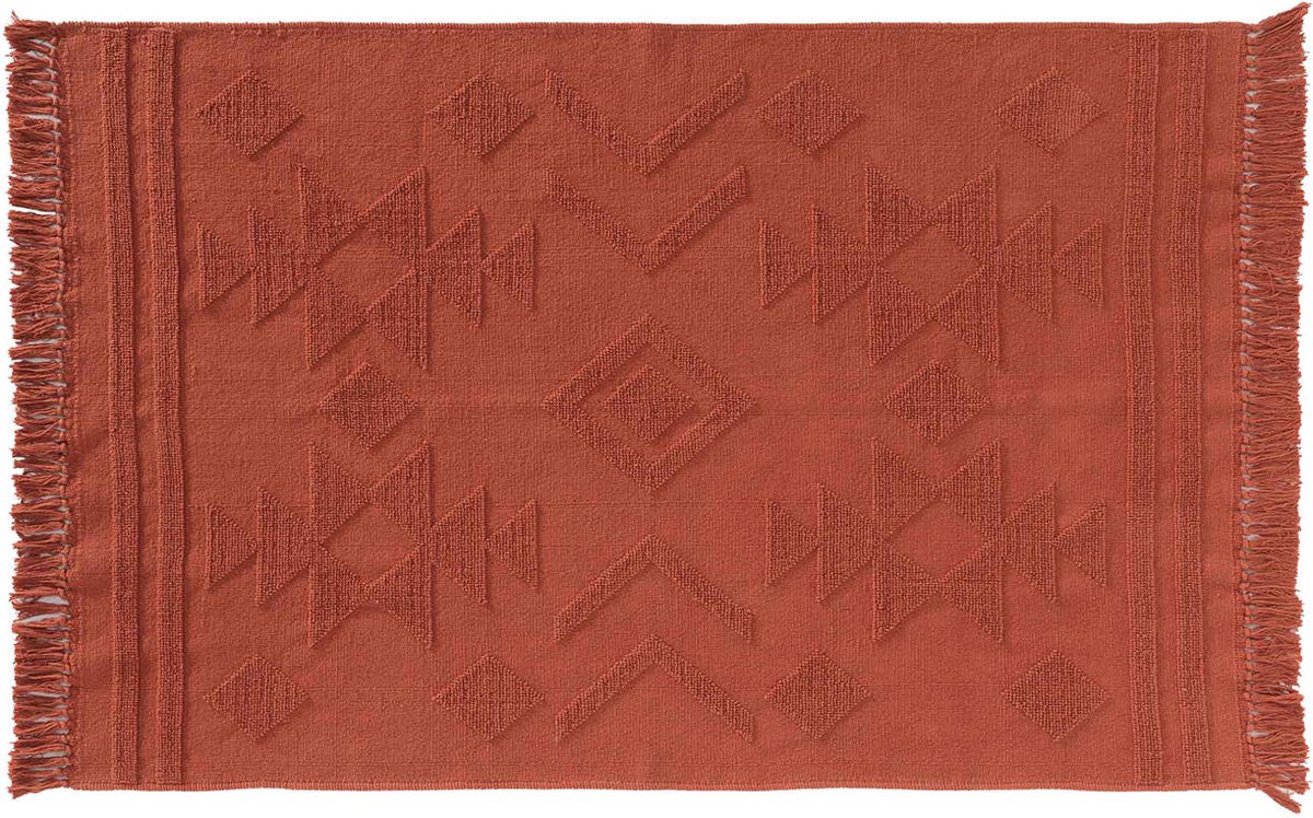 Jacquard vloerkleed met franjes CILAOS, 120 x 170 cm