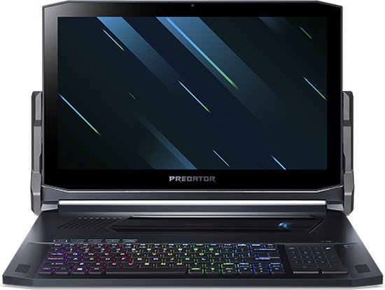 Acer Predator PT917-71-76VT Intel® Core™ i7 i7-9750H Hybride (2-in-1) 43,9 cm (17.3") Touchscreen 4K Ultra HD 32 GB DDR4-SDRAM 1,02 TB SSD NVIDIA® GeForce RTX™ 2080 Wi-Fi 5 (802.11ac) Windows 10 Home Duits Zwart