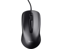Trust Carve - Bedrade Muis - Optisch - USB - Zwart