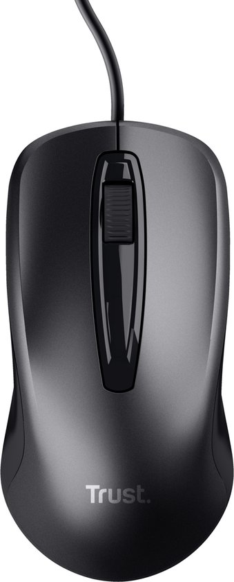 Trust Carve - Bedrade Muis - Optisch - USB - Zwart
