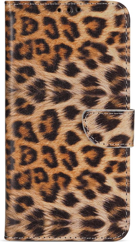 Multimédia et Accessoires de vêtements pour bébé Étui en cuir pour Apple iPhone 12 et Apple iPhone 12 Pro - Léopard - Marron - Étui de téléphone - Avec support - Porte-cartes - Porte-cartes - Fermeture aimantée - Bookcase