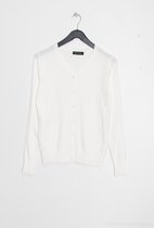 Cardigan femme Astrid uni blanc modèle court à 6 boutons manches longues Taille 38/42 Cardigan M/L