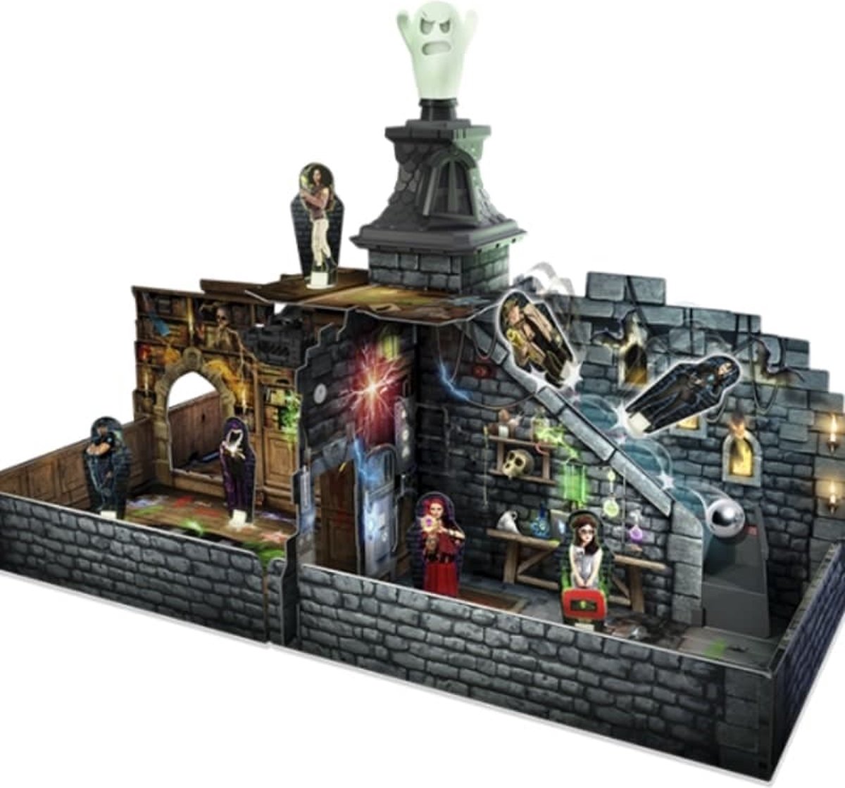 999 Games - Spookslot - Bordspel - Prachtig 3D-kasteel met 4 bewegende vallen - Kinderspel - Gezelschapsspel - Klassiek bordspel — afbeelding 3