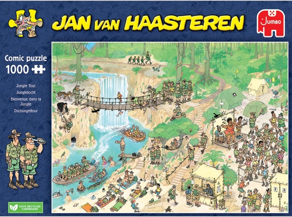 Jan van Haasteren - Jungletocht - Nederlands Kampioenschap Puzzelen 2024 - 1000 stukjes — afbeelding 6