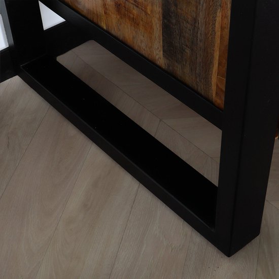 TV meubel mangohout Nova 150cm industrieel duurzaam massief hout mango