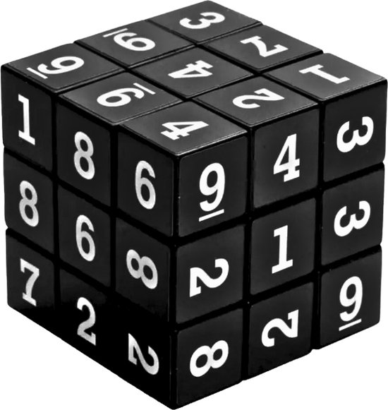 TOYLANDIA Speed Cube Sudoku Cube 3 x 3 - Kubus - Breinbrekers voor Volwassenen en Kinderen - Puzzel Kubus - Skewb