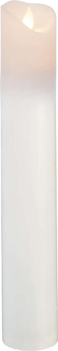 Star Trading kaars M-Twinkle, zuilkaars, wit, LED, timer, warm geel, binnenkant, 30 cm