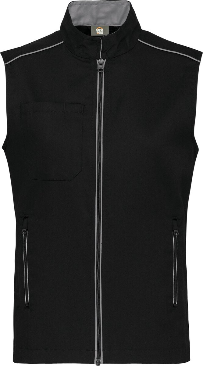 WK. Designed To Work Gilet Day To Day WK6148 - BLACK / SILVER - XXL
