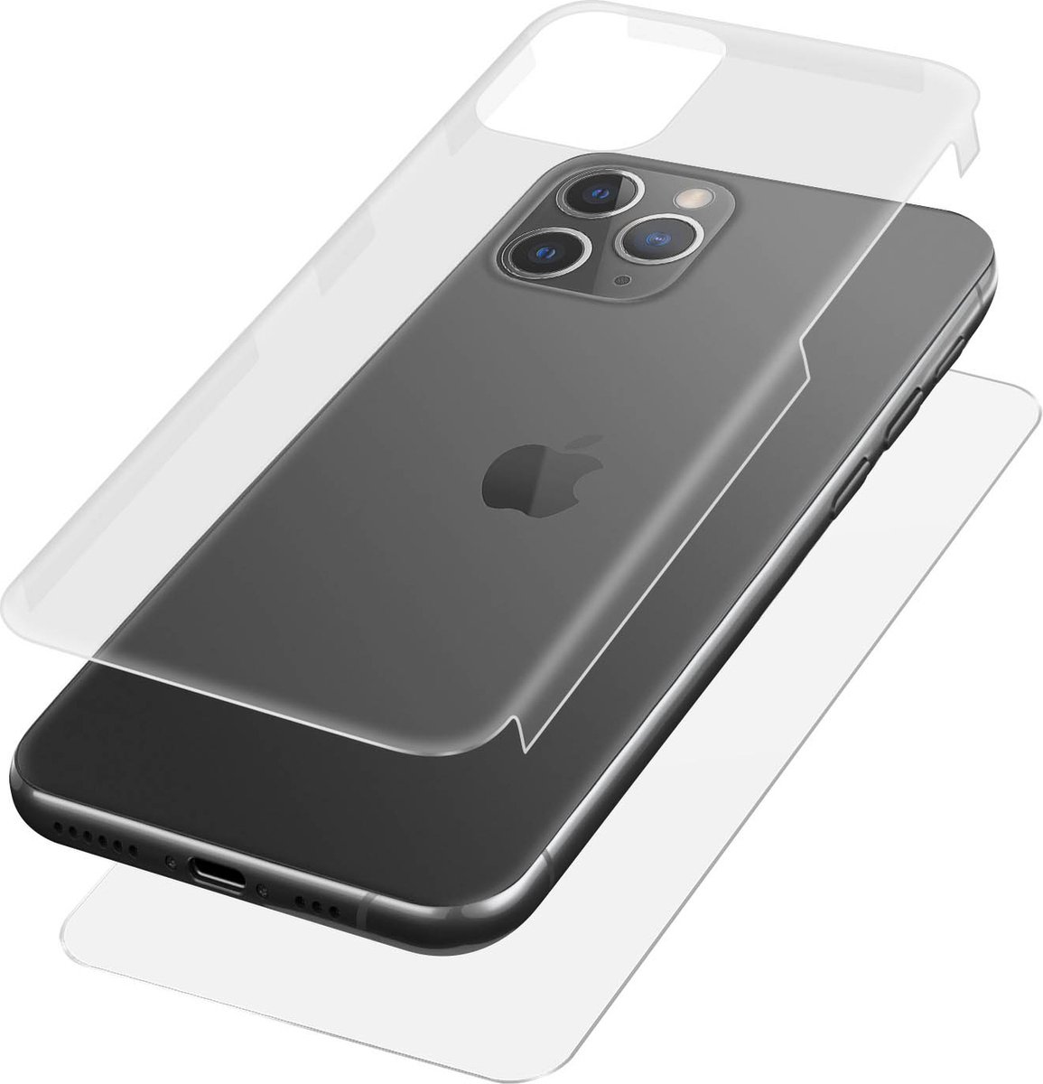 Avizar Beschermende folie Geschikt voor iPhone 11 Pro, antibacterieel, Transparant