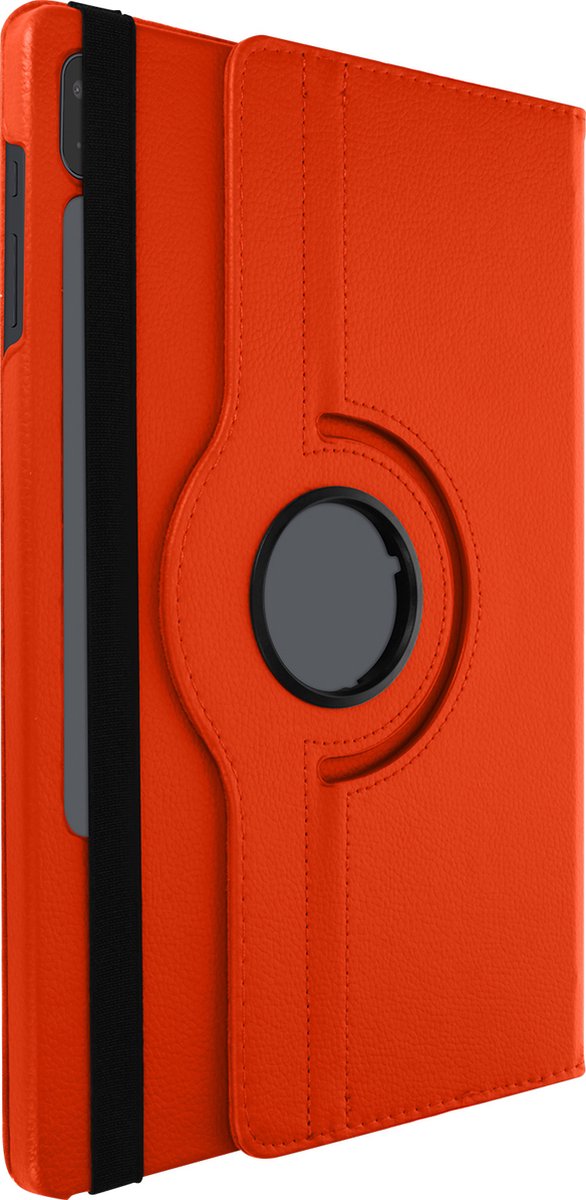 Geschikt voor Samsung Galaxy Tab S7 FE Flip Cover 360° Roterende Standaard rood