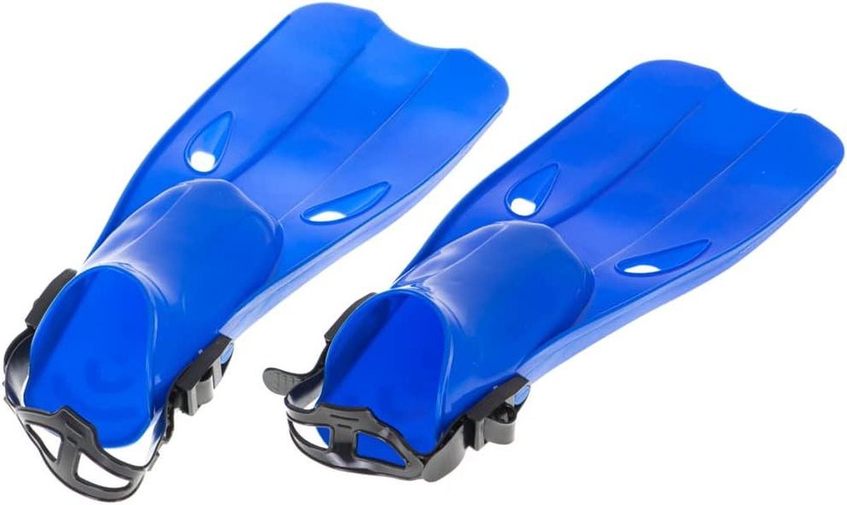 Verstelbare Duik- en Zwemvliezen Maat M 225-245 cm Blauw Snorkelvinnen