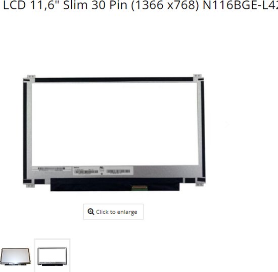 Dalle écran LCD LED Type Chimei Innolux N140BGE-L12 REV.C1 14.0 - Foto 3