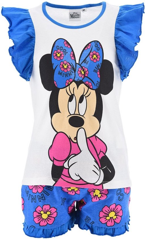 Minnie Mouse shortama - 100% katoen - Disney pyjama - maat 128