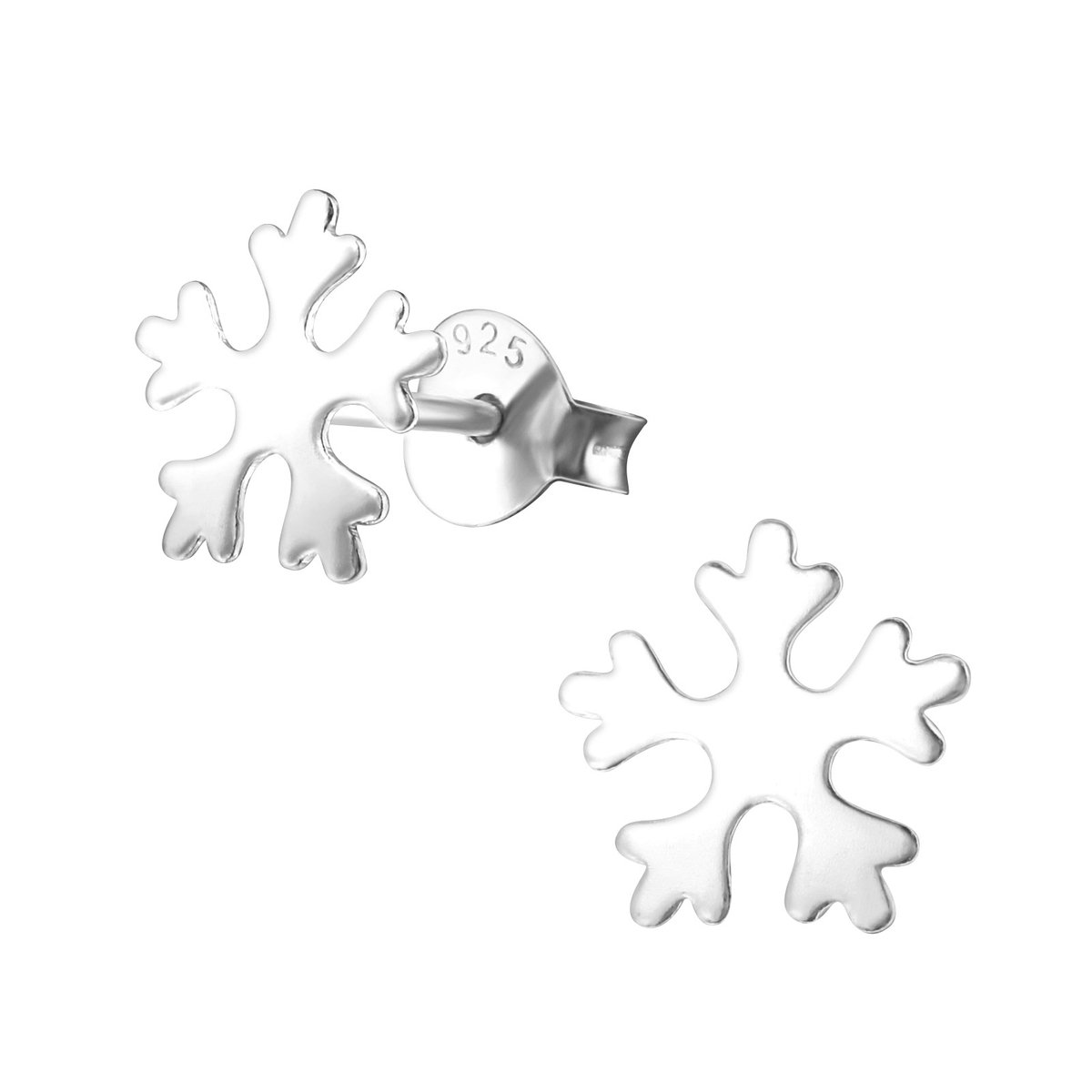 Sneeuwvlok oorstekers zilver