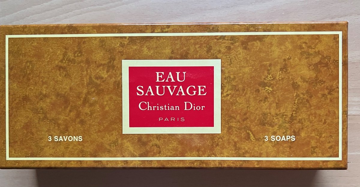 Goedkoopste Christian Dior EAU SAUVAGE 3 Soaps Set 3x100 g 1x travel case VINTAGE