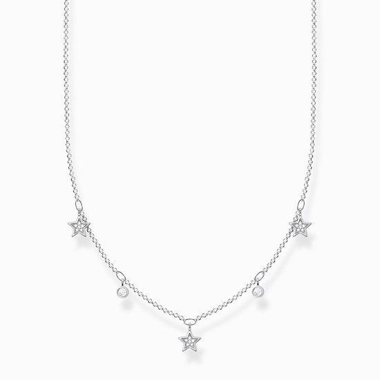 Thomas Sabo Dames-Ketting 925 Zilver 20 Zirkonia One Size 88276566