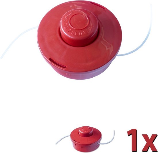Nemaxx draadspoel met automatisch indrukken dubbele draadkop draadkop maaikop nylon snoerrol grasmaaier toebehoren reservespoel voor benzine bosmaaier 1 Stuk rood van Nemaxx — afbeelding 5