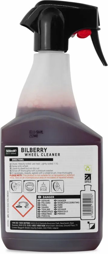 Valet Pro Bilberry Rim Cleaner Safe Wheel Cleaner - 500 ml
