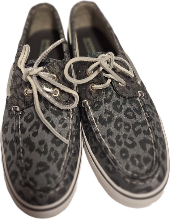 SPERRY- BOTTES-TOILE- LÉOPARD BLACK -TAILLE 39,5
