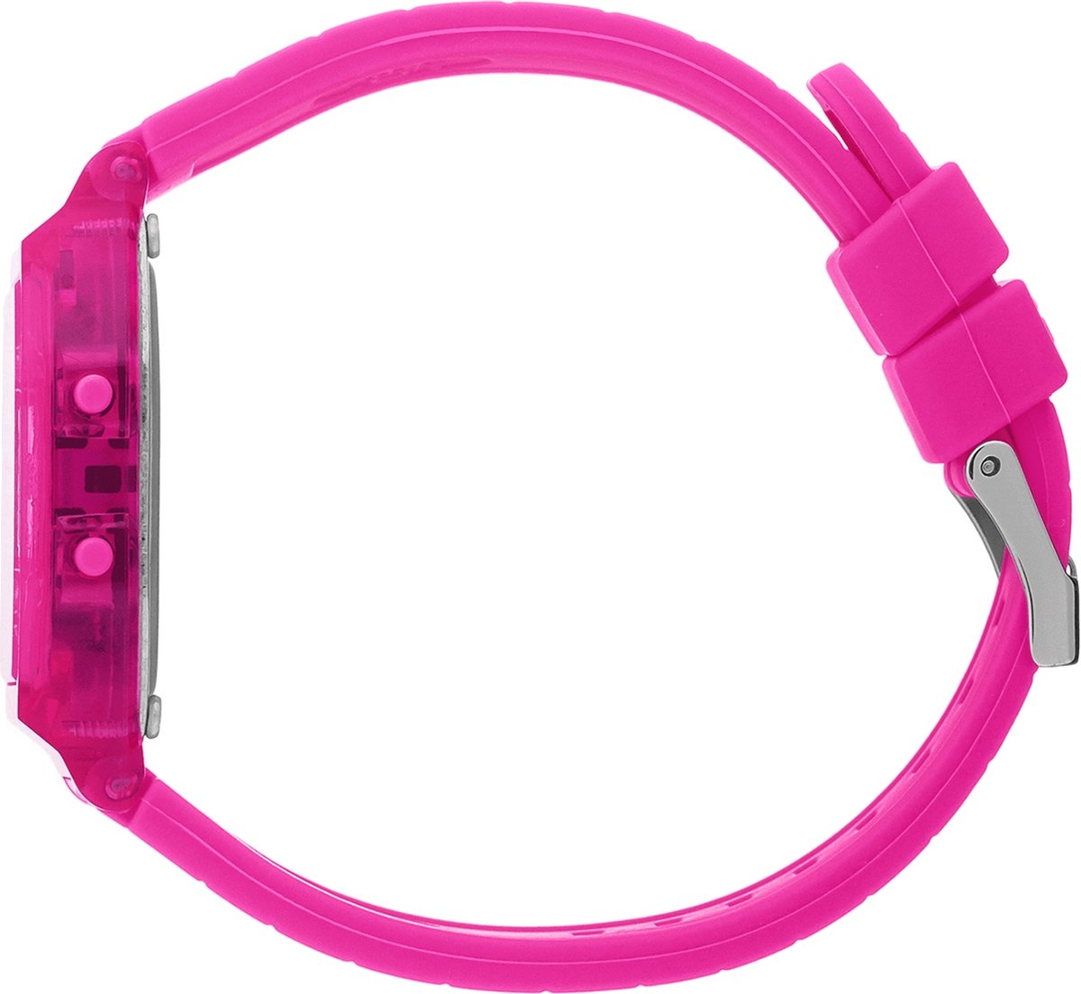 Ice Watch ICE digit retro - Neon pink - Clear 022887 Horloge - Siliconen - Roze - Ø 33 mm