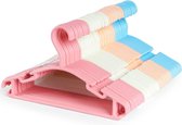 48 Pack Kleur Plastic Kwekerij Hangers - Ultra Dunne Ruimtebesparende Baby Hangers - Antislip Tubulaire Hangers