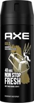 x4 Axe Deodorant Bodyspray Gold 150 ml