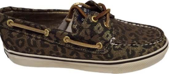 SPERRY-BOOTSHOES-CANVAS-TAN LEOPARD-SIZE 40.5