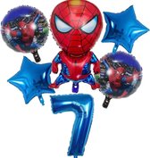 Spiderman folieballon 7 -Spiderman Marvel Hero Party Ballon 6 stuks Folie Ballon Verjaardag - Kinderfeestje - Versiering - Decoratie - Jomazo - spiderman verjaardag - spiderman themafeest - spiderman ballonnen - Disney feestje - superhelden feest