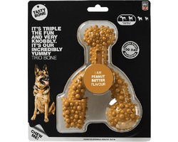 TastyBone - Large - Trio Bone Peanut Butter - Hond - Kauwspeelgoed - Vegan - Kluif - Nylabone
