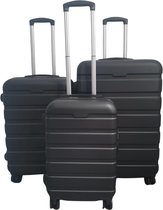 Ensemble de 3 valises rigides ABS - Zwart