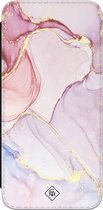 Casimoda® bookcase - Geschikt voor Samsung Galaxy A14 5G - Hoesje met pasjeshouder - Marmer roze paars - Paars - Kunstleer