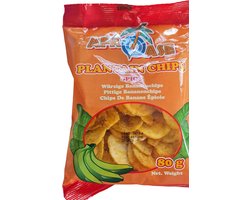 pittige banaanchips spicy 6 x 80gr