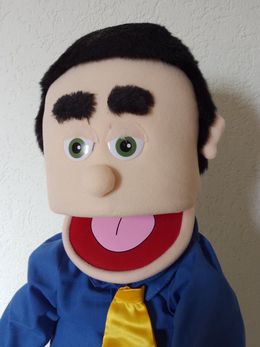 Sillypuppets - Handpop George 63 cm - Handpoppen - Buikspreekpop - Poppentheater - Puppet