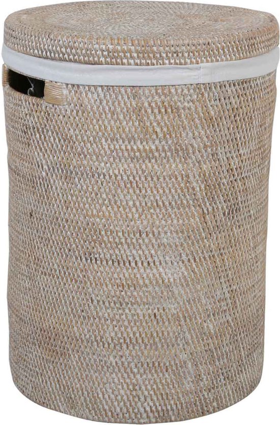 Panier à linge en rotin Cleo Wit